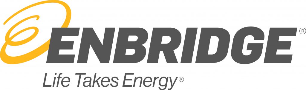 Enbridge Colour Logo with tagline - Grey and Yellow
